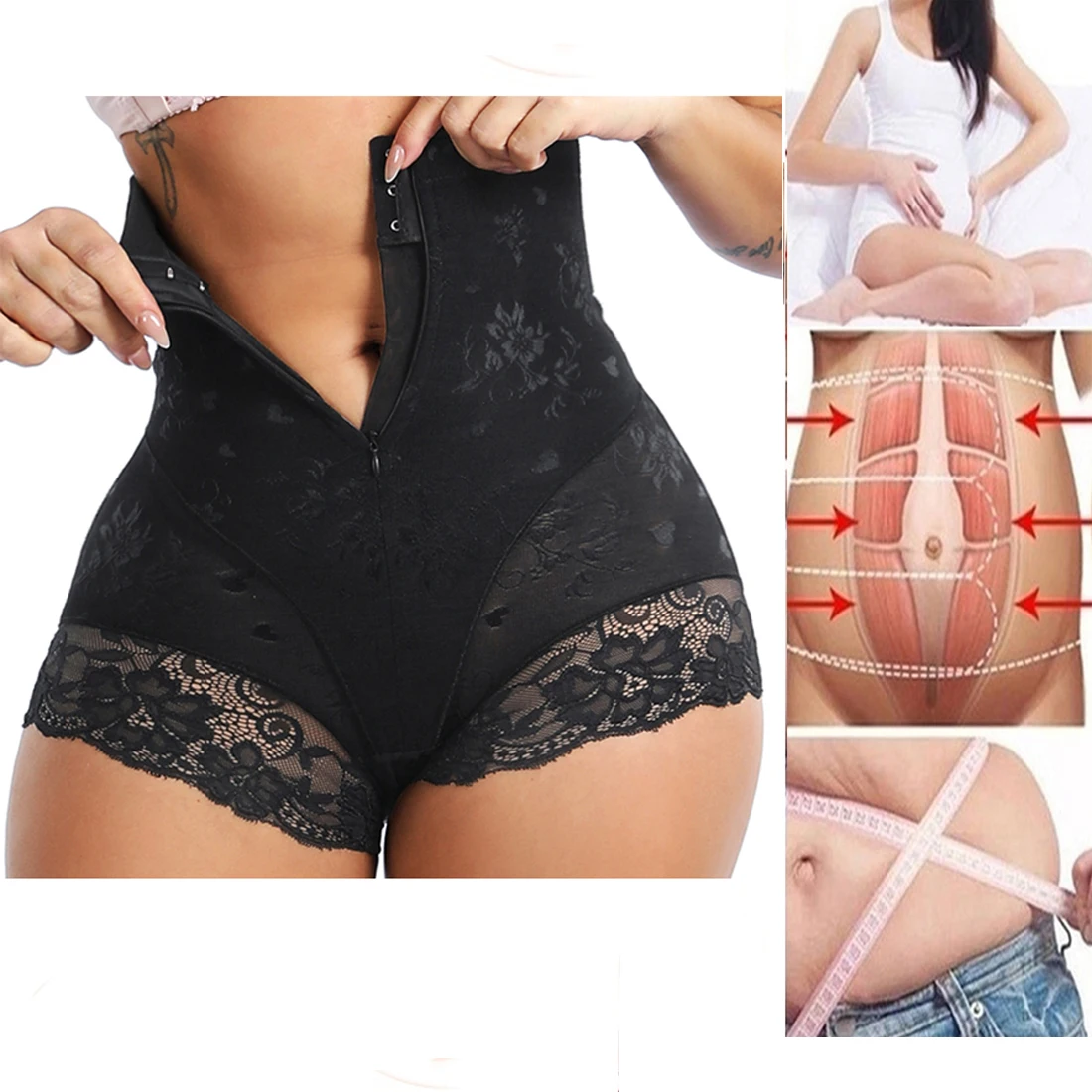 Корсет женский утягивающий с завышенной талией Корректирующее белье