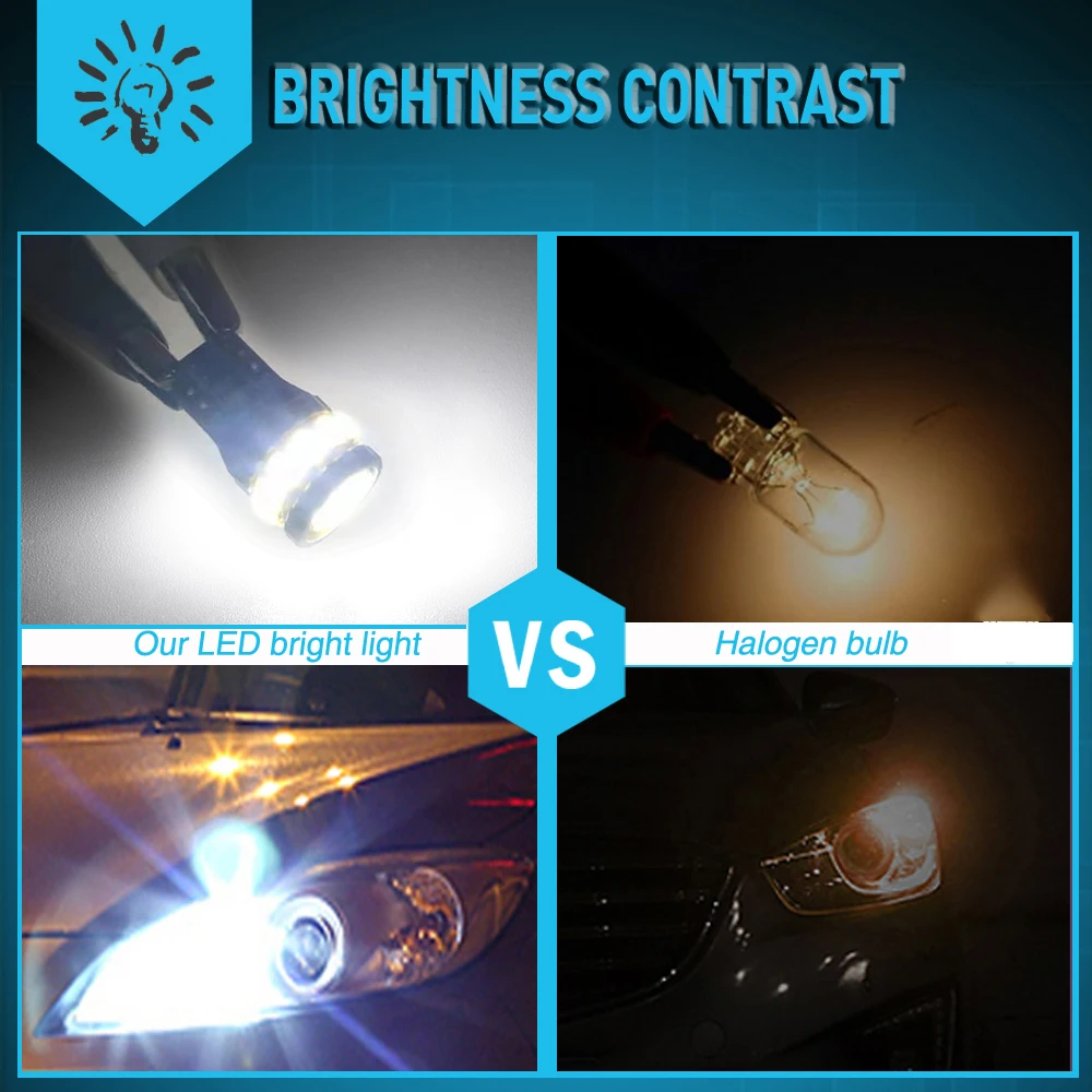 

4X Red T10 W5W 168 194 LED Canbus Error Free Signal Lamp for Mercedes Benz W204 Reading Car Interior Light Bulb Trunk Light 12V