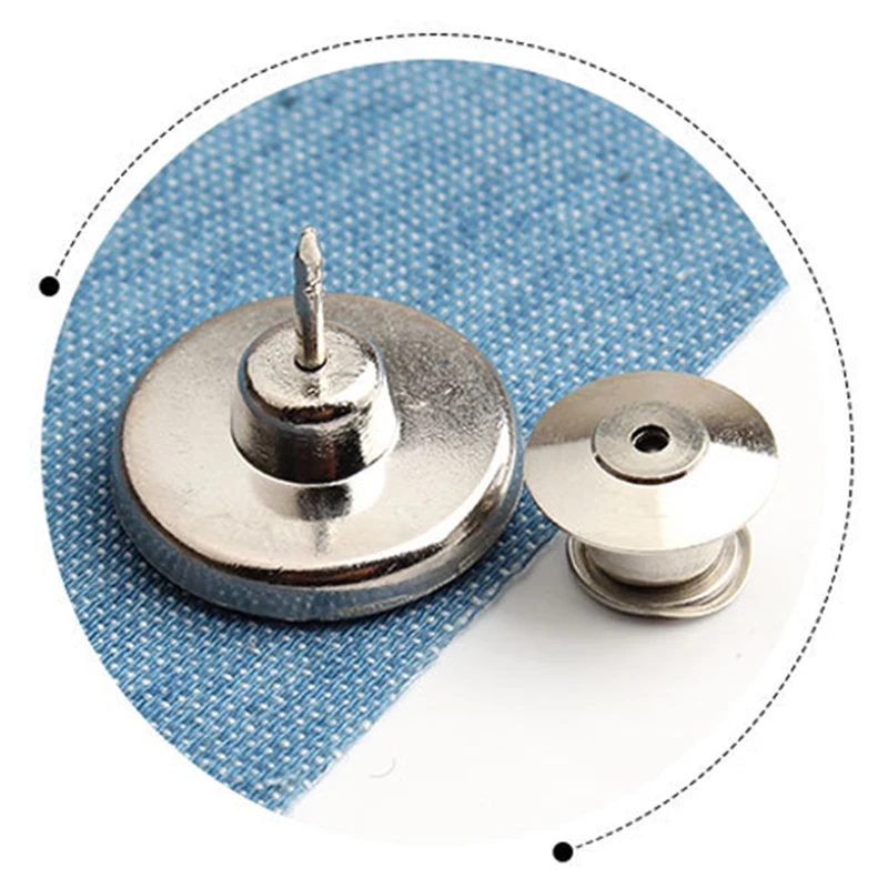 2pcs/set Metal Gold Silver Jeans Buttons High Quality Bronze Tone Mixed Button Clothing Accessories wholesale | Дом и сад