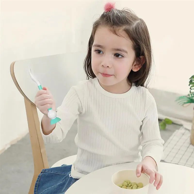 

1 Set Silicone Flexible Spoons and Forks Practical Baby Tableware Fork Cutlery