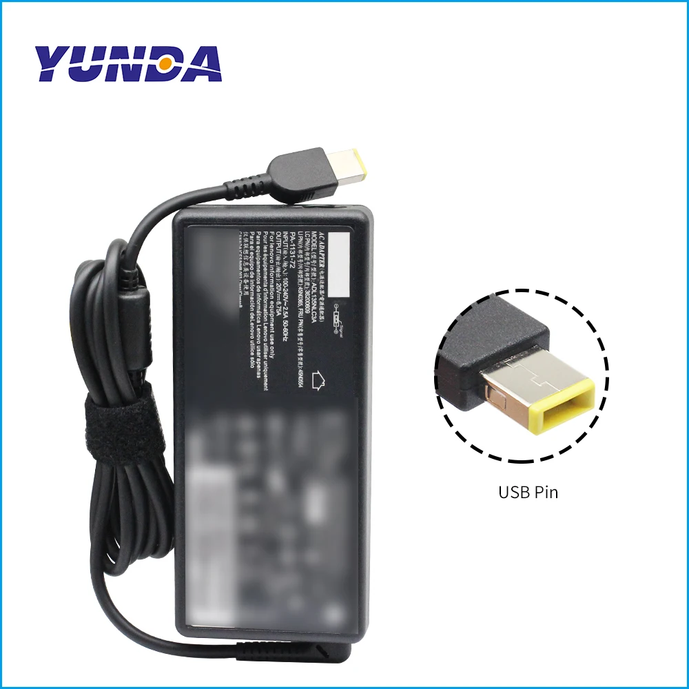 

Адаптер переменного тока для ноутбука lenovo, usb, 135 а, Вт