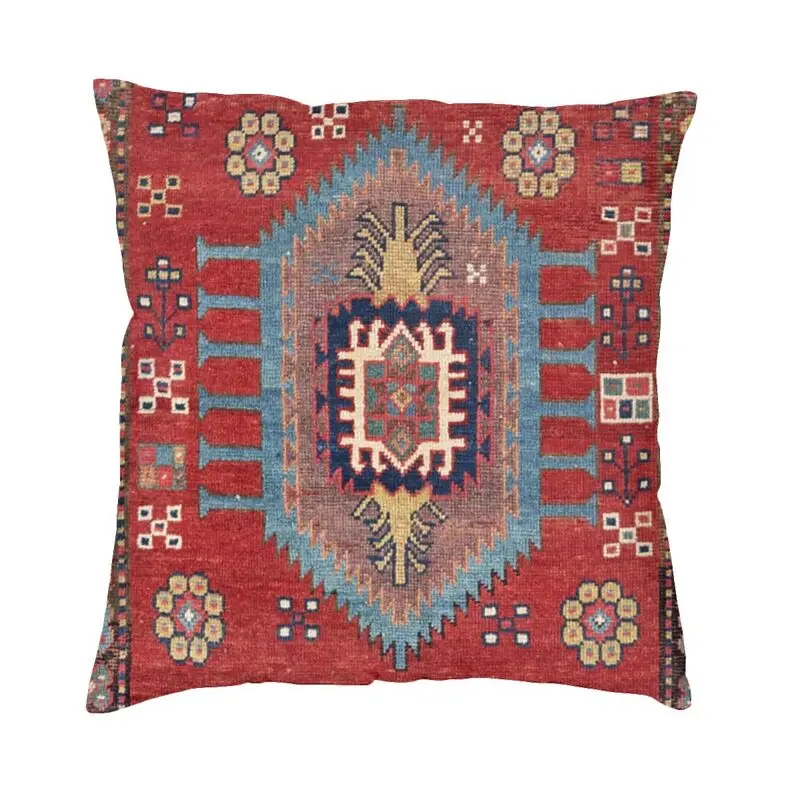 Antique Tribal Accent Rug Pillow Cover Home Decor Print Bohemian Sofa Pillowcase Turkish Kilim Persian Ethnic Cushions Cover