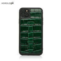 horologii luxury italian crocodile pattern mobile phone cover case for iphone 12 11 pro max xr x xs with finger holder dropship