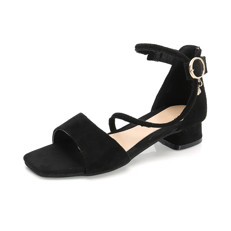 Летние сандалии для девочек детская обувь танцевальная на коротких каблуках