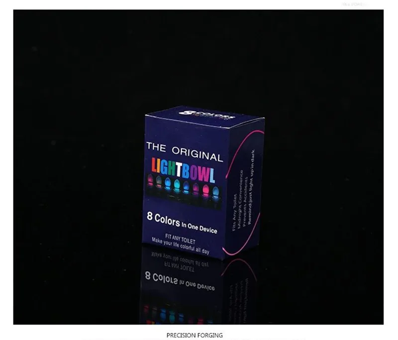 Цветной ночной Светильник для унитаза с датчиком движения светодиодный