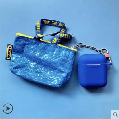 3D панда стаканы детские маленькие желтые мужские беспроводные Bluetooth гарнитура силиконовый чехол для Airpods Earphne защитные противоударные чехлы - Цвет: 22