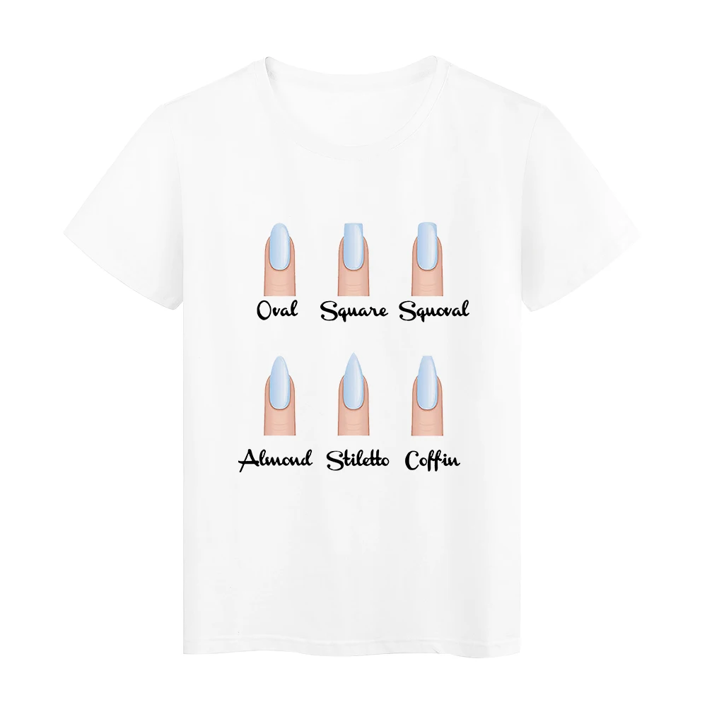

Beautiful Nail art Graphic Teens Girls Tshirt Korean Women Clothing Roupas Femininas Tumblr Streetwear Casual Female Tee shirt