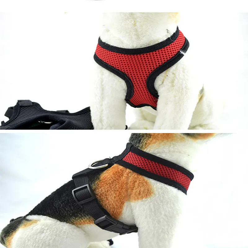 Регулируемая удобная мягкая воздухопроницаемая шлейка для собак жилет домашних