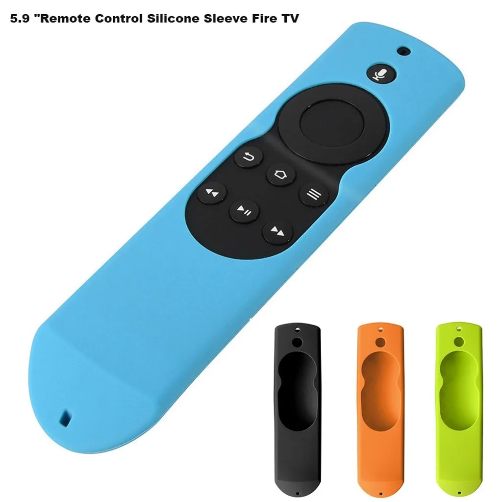 1x силиконовый чехол для пульта дистанционного управления нового Fire Tv W/4K Alexas Voice