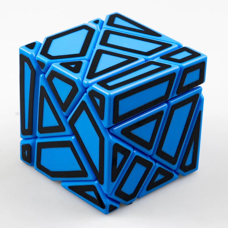 Fangcun Ghost Guimo Cube 3x3 Blue Strange-shape Cube Magic Cube Puzzle Hollow Sticker Speed Cube Educational Toys 3x3 Ghost Cube images - 6