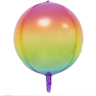 rainbow gradient 1 шт Многоцветный магический градиентный алюминиевый пленочный шар для свадебного украшения, украшения для дня рождения, подарки на день детей - Цвет: rainbow gradient