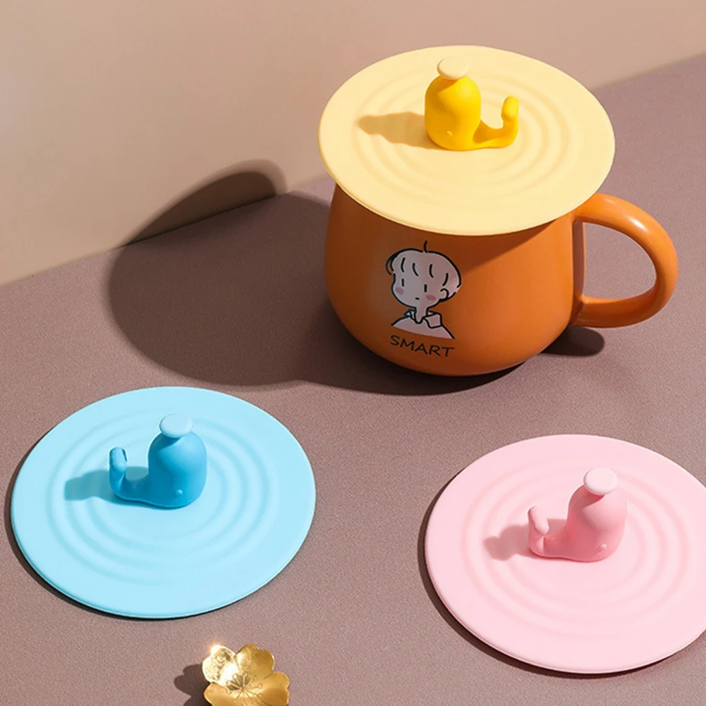

Driking Cup Lid Silicone Anti-Dust Bowl Cover Cup Seals Glass Mugs Cap Heat Reusable Resistant Tea Cup Lids Kitchen Tools