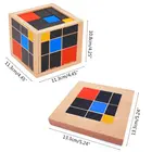 Деревянный триномиальный куб для малышей, обучающие игрушки для дошкольного обучения, отличный подарок