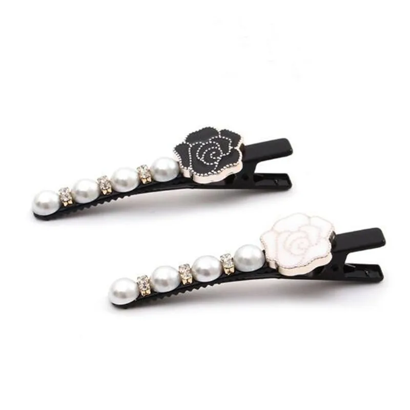 

free shipping Korean cute Flower pearl Hair Claws Clips For Girls Women Barrette Hairpin Crab Hairgrips Korean Hair Accessories