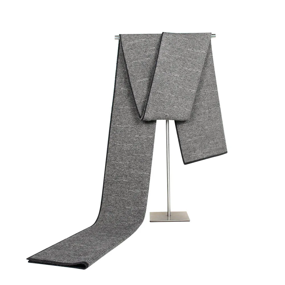Gray Men Scarf FS британский стиль, женские туфли-лодочки кашемировый шарф из пашмины шарф Для мужчин зимние теплые мягкие шалей Bufandas шарфы для женщин высокое качество шейный платок - Цвет: Gray Men Scarf