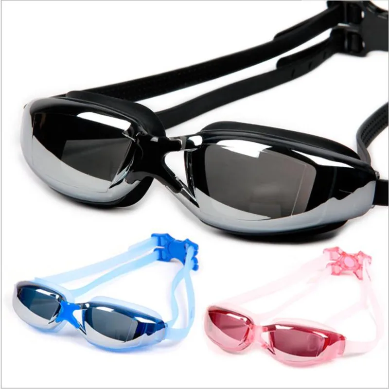 

HD очки Водонепроницаемый Анти-туман очки для плавания Myopia Для мужчин и Для женщин Для мужчин взрослые силиконовые дайвинг плавательные очк...