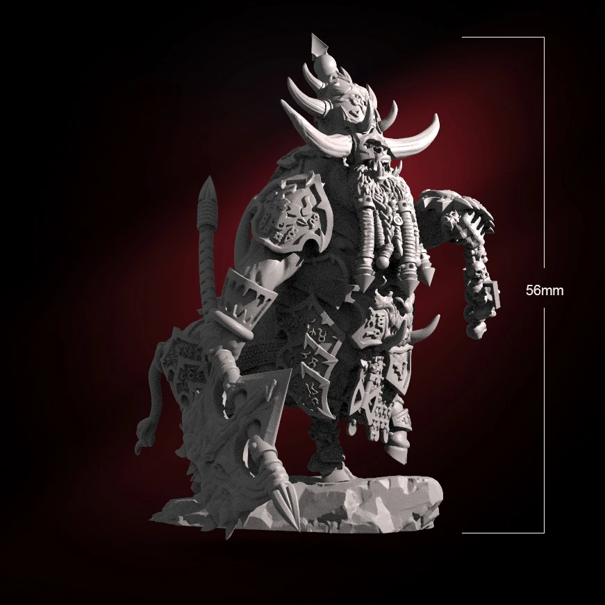 

56mm Undead Minotaur 3D Print Resin Model Figure Unpaint DW-009