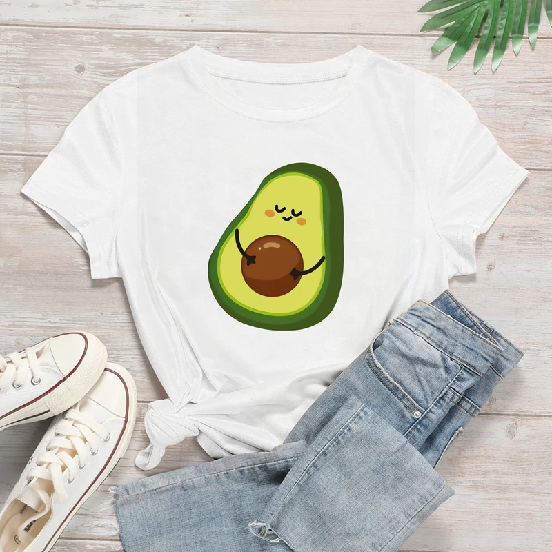 Женские футболки с графическим принтом Уличная одежда из хлопка Забавные