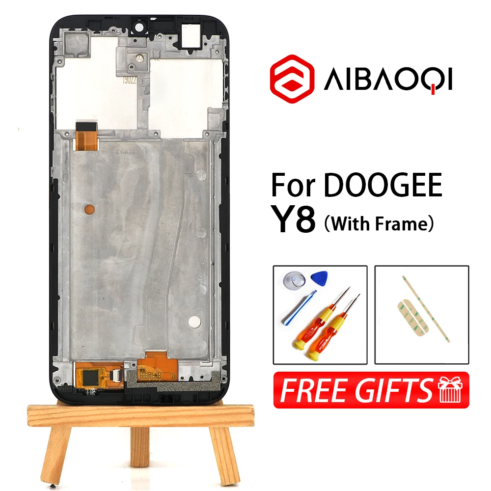 AiBaoQi новый оригинальный 6 1-дюймовый сенсорный экран + 1280x600 ЖК-дисплей и рамка в