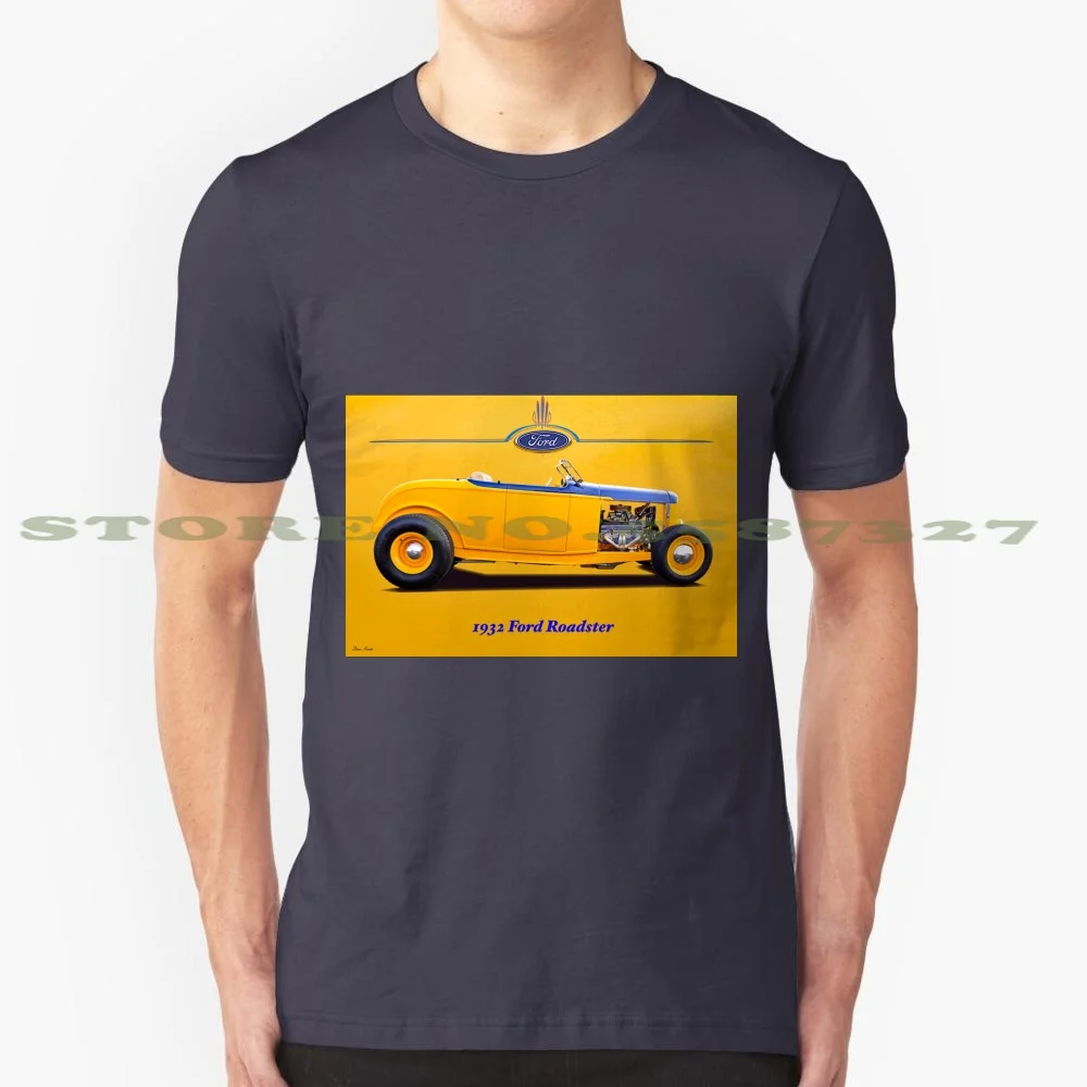 

1932 Roadster 'profile' I Summer Funny T Shirt For Men Women Hot Rod Key Words Auto Automobile Automotive Car