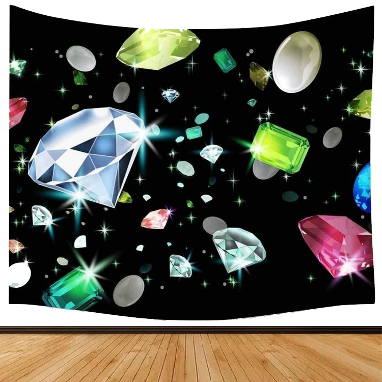 

Роскошный большой настенный гобелен с бриллиантами ковер тканевый цветной дизайн спальня расположение дома свадебной комнаты