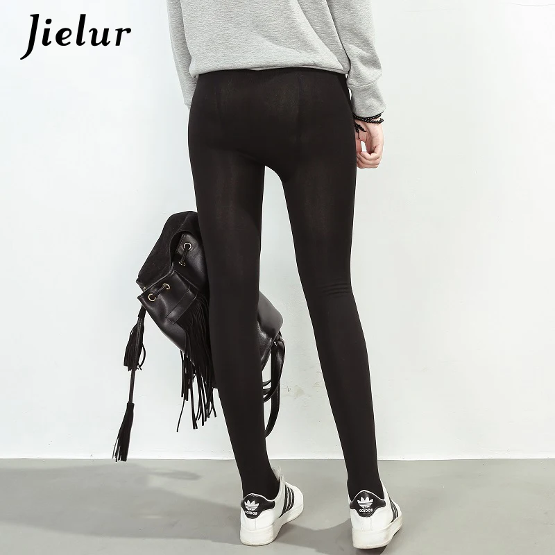 Jielur Новинка 2019 года обтягивающие брюки Pantalon Femme сезон зима-осень женские черные