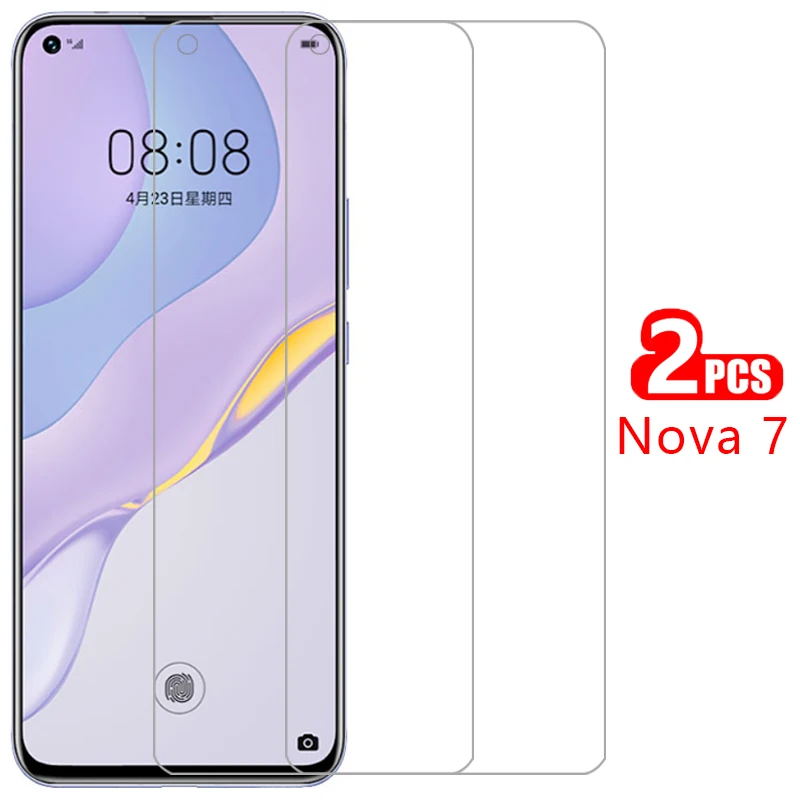 

case for huawei nova 7 cover tempered glass screen protector on nova7 protective phone coque bag huawey huwei hawei accessories