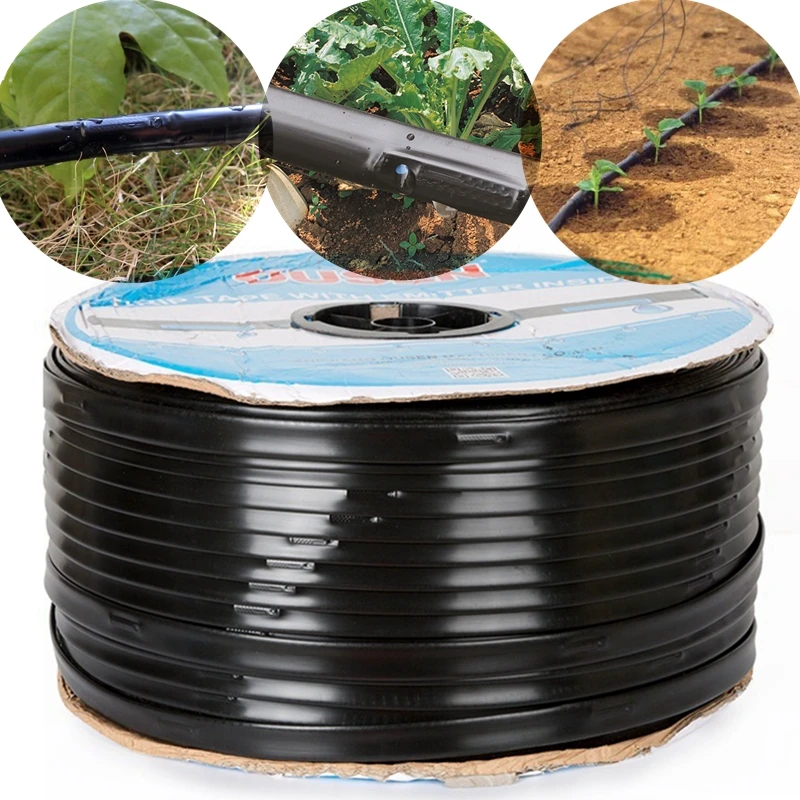 Wholesale 1000m/Roll 16mm Agricultural Drip Irrigation Tape Farm Soaker Hose Greenhouse Under Film Drip Hose