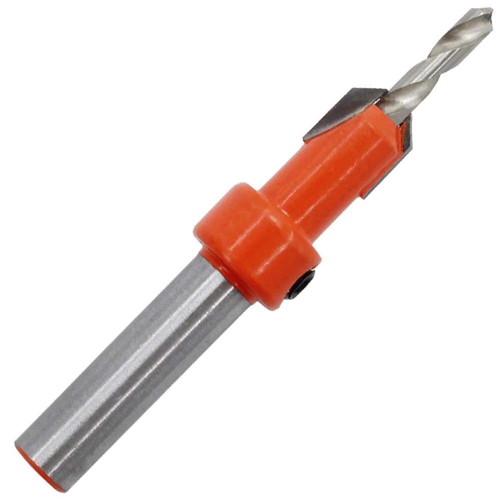 

HSS Countersink Drill Bit With Stop Collars Woodworking Countersink Bit Hole Puncher Tool 1PC Demolition Wood Milling 3.2*10mm