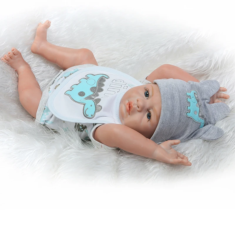 NPK 50 см Reborn Baby Doll цельное Силиконовое моделирование детских кукол ручная работа