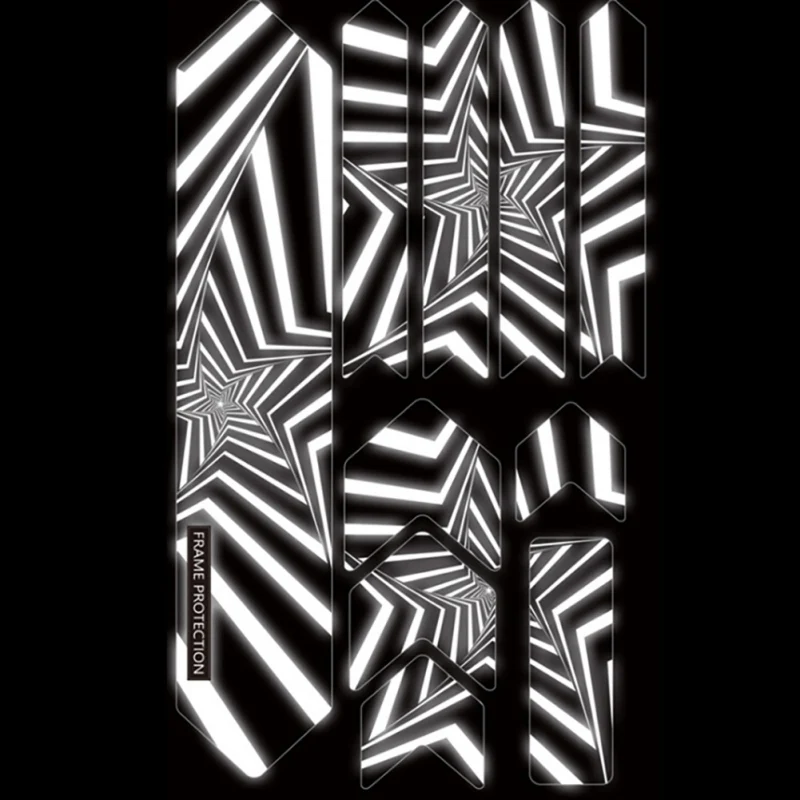 3D защита для горного велосипеда с ночным отражением устойчивая к царапинам