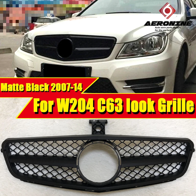 Для Mercedes C Class W204 C204 купе Спортивная передняя решетка грили для гриля АБС пластик