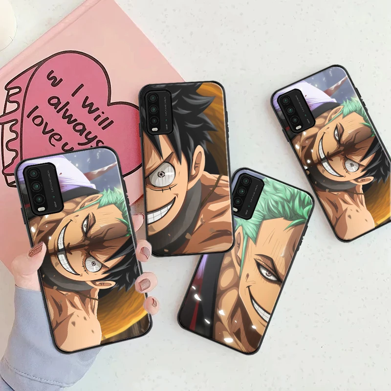 

Japan Anime One Pieces Luffy Zoro Phone Case For Xiaomi Redmi 9 9i 9AT 9T 9A 9C Note 9 9T 9S 9 Pro Max Soft TPU Cover Coque