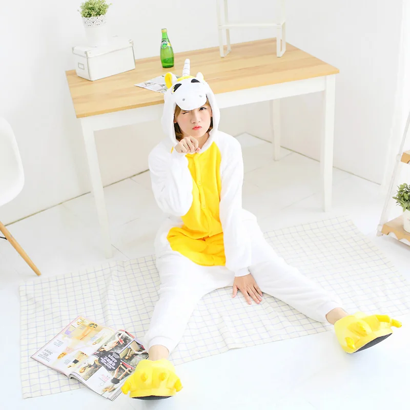 GOGONI &quotЕдинорог пижамы Onesie женские кугуруми панда зимняя Фланелевая пижама