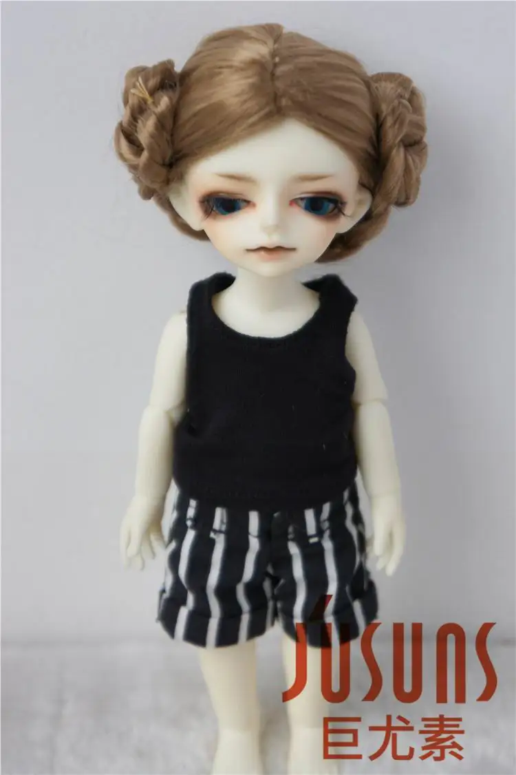 JD102 1/12 1/8 прекрасная балерина BJD Искусственные парики Женская 4-5 дюймов 5-6
