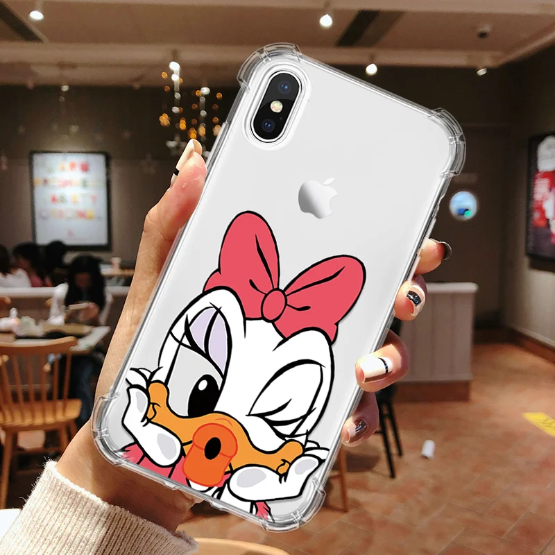 Противоударная подушка безопасности для чехол для телефона для iPhone 6 S 6 S Plus 7 8 Plus X XS XR 11 Pro Max 5 5S SE мягкий, симпатичный, из ТПУ чехол для Coque iPhone X чехол - Цвет: daisi