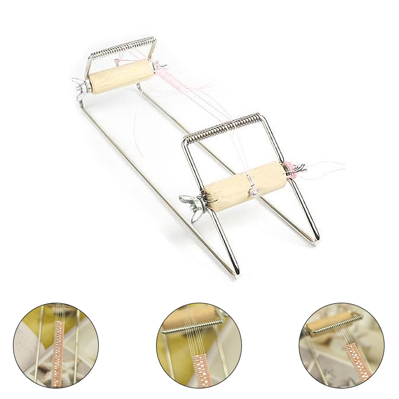 

Креативное рукоделие инструмент для работы с бисером, сделай сам, бисер ткацкий станок для браслетов и ожерелий ремень серьги кольца Бусины...