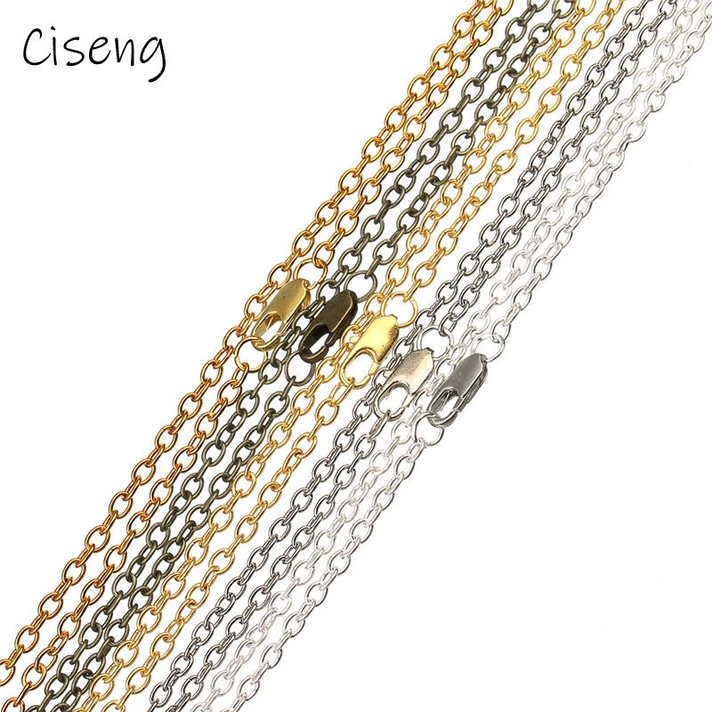 

Металлическая металлическая цепочка для украшений «сделай сам», металлическая цепь 3*4 мм с застежкой-карабином цвета золото и серебро, с от...