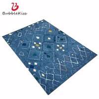 bubble kiss abstract carpets for living room navy blue geometric pattern floor rugs modern customized home decor soft rugs