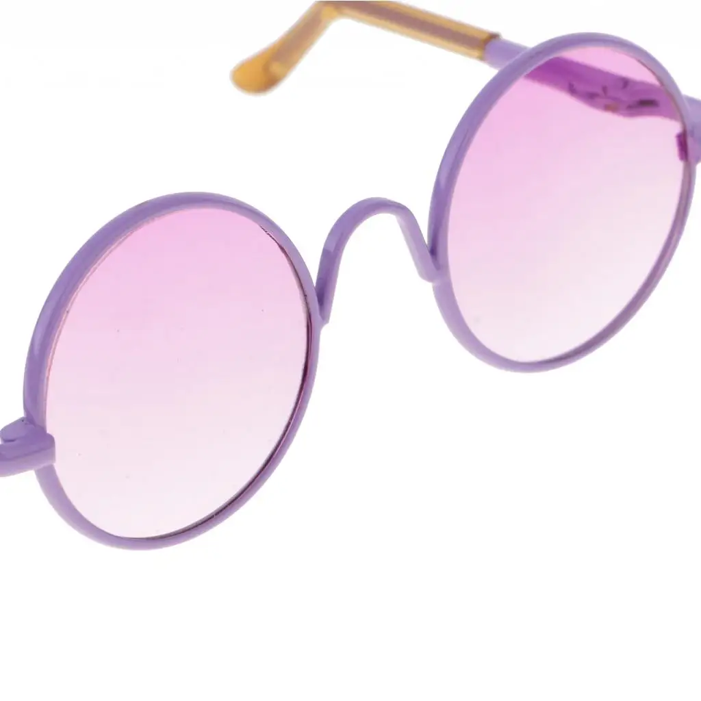 1/3 BJD Retro Hippy Round Glasses Eyewear Eyeglasses for SD DOD YOSD Dollfie Accessories Purple Frame | Игрушки и хобби
