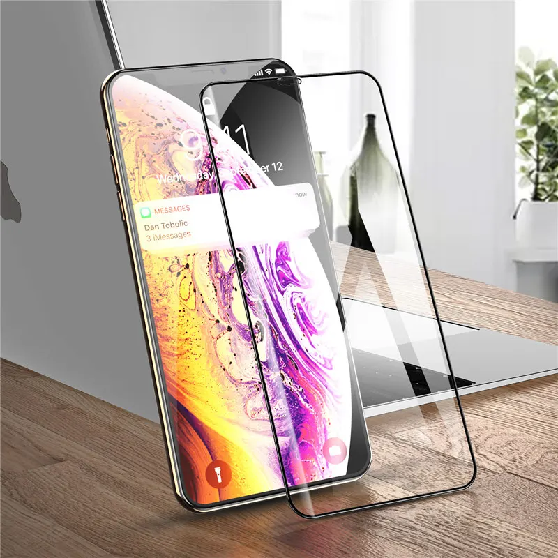 Закаленное стекло 10D для iPhone 11 Pro Max XR XS X 7 8 6s Plus Защитная пленка экрана Plus| |