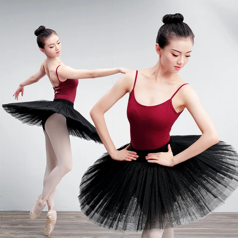 Ballet Half-length Adult Practice All-match Fluffy White Soft Yarn TUTU Long Skirt Costume | Тематическая одежда и