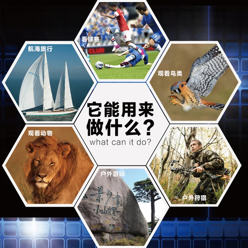 Монокуляр/бинокль панда день 40x60 Монокуляр День ночного видения новый телескоп