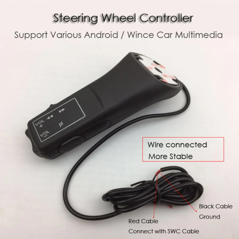 

Stalk Remote Control Steering Wheel Universal Navigation Nylon plastic