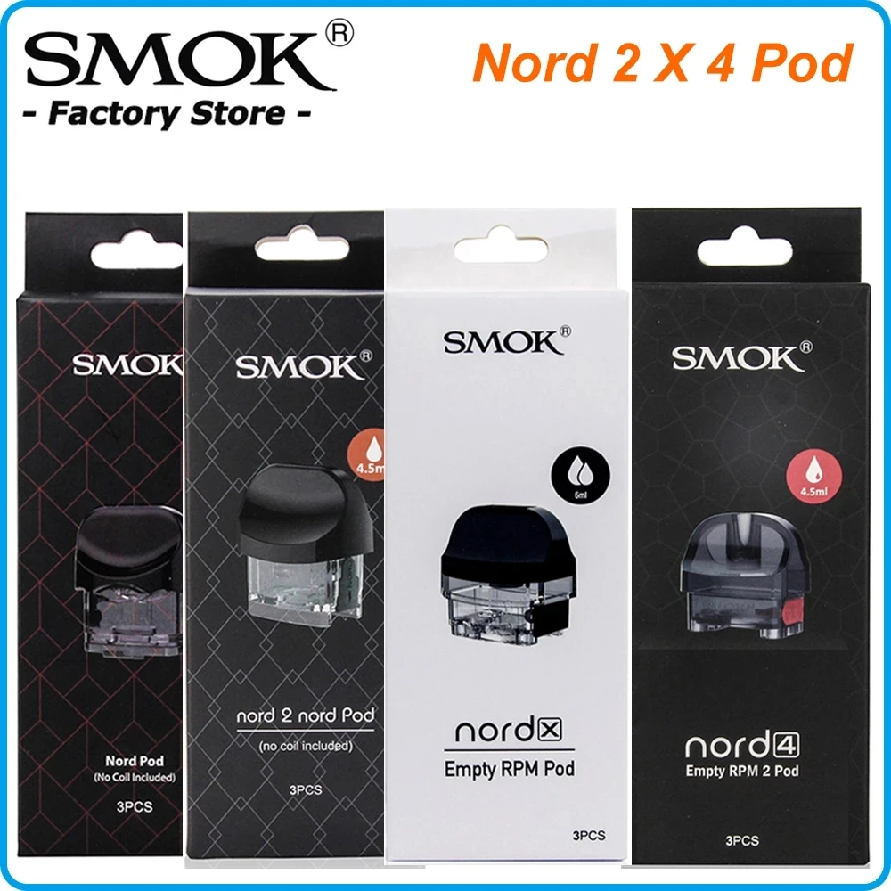 Оригинальный картридж SMOK Nord 2 4 X Запасной 50 Вт атомайзер для электронной сигареты