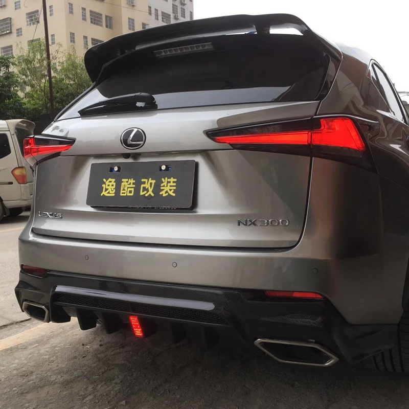 

Carbon fiber CAR REAR WING TRUNK LIP SPOILER FOR LEXUS NX NX200 NX200t NX300h 2015 2016 2017 2018 Roof spoiler