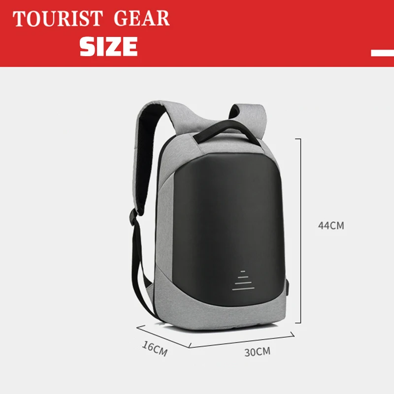 

Men's 15.6 inch Laptop business Backpack USB Charging Waterproof Anti-theft Women School Bag teens Travel Backpack for men