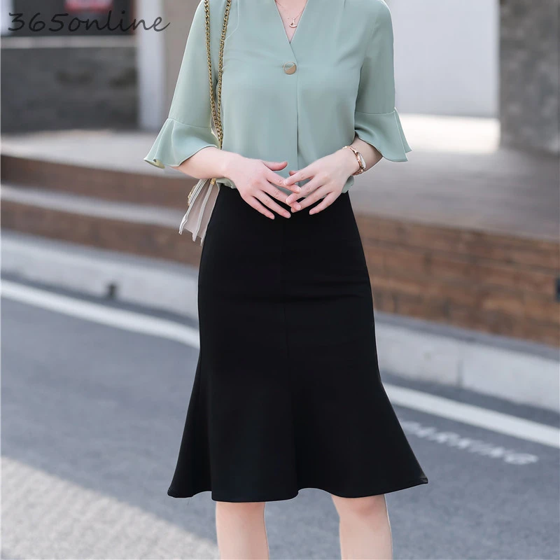 Newest Fashion Styles Women Fishtail Skirt Spring Summer Business Work Wear Slim Hips Skirts Shorts Ladies Office Mini | Женская одежда
