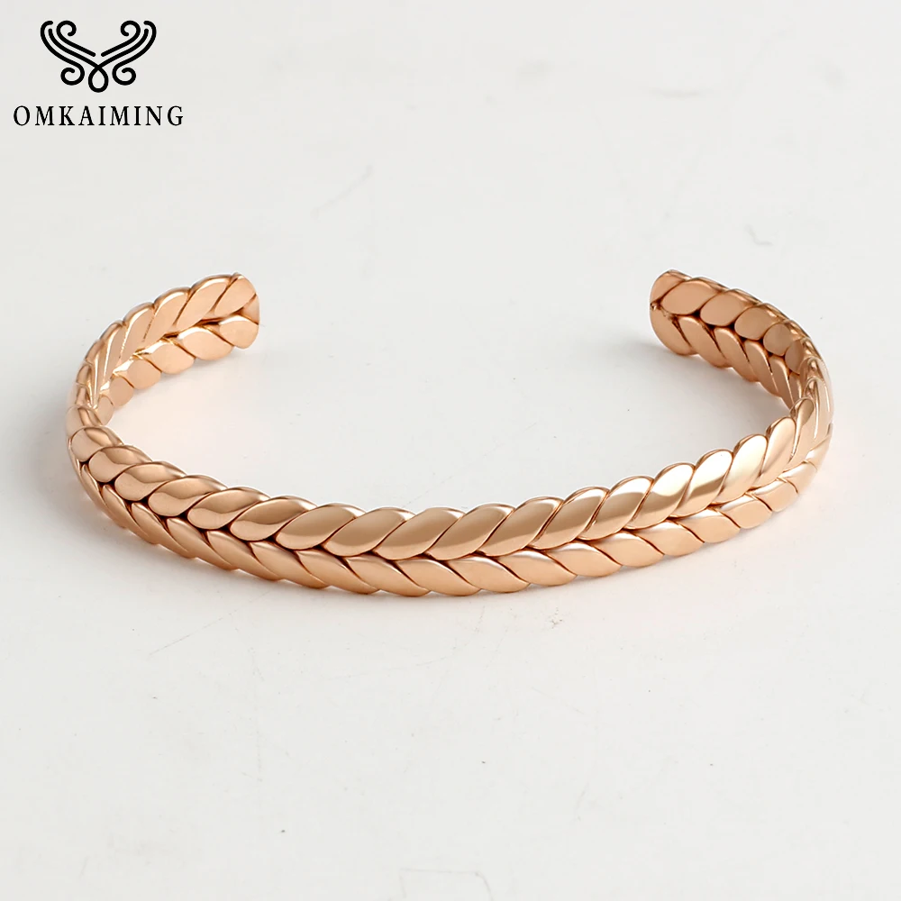 

Stainless Steel Leaf Shape Bracelet for Men and Women, Daily Wear Bracelet, Factory Outlet 8mm Wide