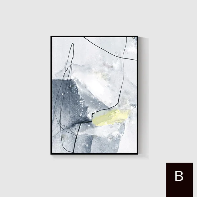 

New Canvas Painting Watercolor Line Prints Art Posters Prints Abstract Art Wall Ink Painting Pictures for Living Room Decor